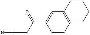 3-(1,2,3,4-tetrahydronaphthalen-7-yl)-3-oxopropanenitrile 结构式