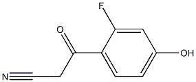 3-(2-fluoro-4-hydroxyphenyl)-3-oxopropanenitrile 结构式