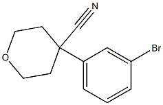 4-(3-bromophenyl)-tetrahydro-2H-pyran-4-carbonitrile 结构式