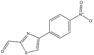 4-(4-NITROPHENYL)-1,3-THIAZOLE-2-CARBALDEHYDE 结构式