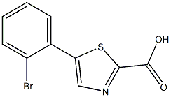 5-(2-bromophenyl)thiazole-2-carboxylic acid 结构式