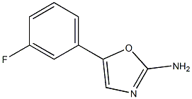 5-(3-FLUORO-PHENYL)-OXAZOL-2-YLAMINE 结构式