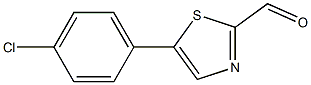 5-(4-氯苯基)噻唑-2-甲醛 结构式