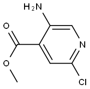 5-Amino-2-chloro-isonicotinic acid methyl ester 结构式