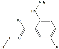 5-BROMO-2-HYDRAZINOBENZOIC ACID hydrochloride 结构式