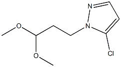 5-chloro-1-(3,3-dimethoxypropyl)-1H-pyrazole 结构式