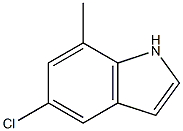 5-chloro-7-methyl-1H-indole 结构式