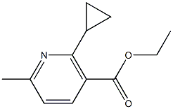 ethyl 2-cyclopropyl-6-methylnicotinate 结构式