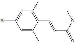 methyl 3-(4-bromo-2,6-dimethylphenyl)acrylate 结构式