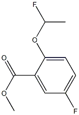 甲基 5-氟-2-(1-氟乙氧基)苯甲酸酯 结构式