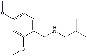 N-(2,4-dimethoxybenzyl)-2-methylprop-2-en-1-amine 结构式