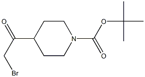 tert-butyl 4-(2-bromoacetyl)piperidine-1-carboxylate 结构式