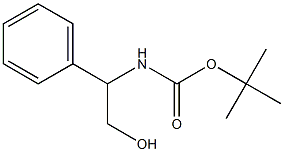 tert-butyl-2-hydroxy-1-phenylethylcarbamate 结构式