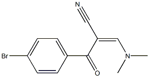 3-(Dimethylamino)-2-(4-bromobenzoyl)acrylonitrile 结构式