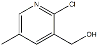 (2-Chloro-5-methyl-3-pyridyl)methan-1-ol 结构式