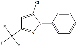 3-三氟甲基-1-苯基-1H-5-氯吡唑 结构式