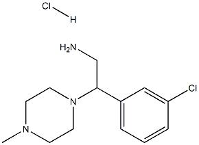 2-(3-Chlorophenyl)-2-(4-Methylpiperazin-1-Yl)Ethanamine Hydrochloride 结构式