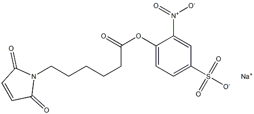 6-Maleimidocaproic acid (2-nitro-4-sulfo) phenyl ester sodium salt 结构式