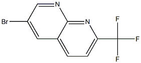 6-bromo-2-(trifluoromethyl)-1,8-naphthyridine 结构式