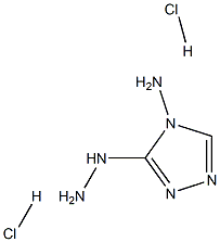 3-肼基-4-氨基-1,2,4-三氮唑二盐酸盐 结构式