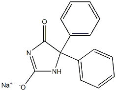 5,5-二苯基乙内酰脲钠 结构式