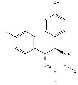 (R,R)-1,2-二(4-羟基苯基)-1,2-乙二胺二盐酸盐 结构式