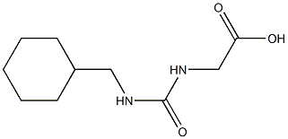 ({[(cyclohexylmethyl)amino]carbonyl}amino)acetic acid 结构式
