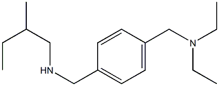 ({4-[(diethylamino)methyl]phenyl}methyl)(2-methylbutyl)amine 结构式