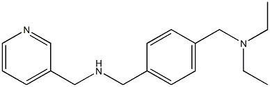 ({4-[(diethylamino)methyl]phenyl}methyl)(pyridin-3-ylmethyl)amine 结构式