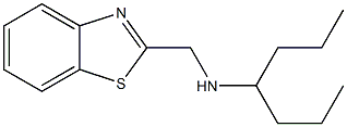 (1,3-benzothiazol-2-ylmethyl)(heptan-4-yl)amine 结构式
