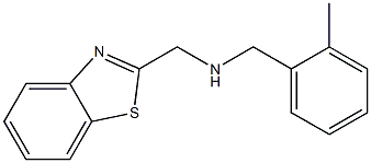 (1,3-benzothiazol-2-ylmethyl)[(2-methylphenyl)methyl]amine 结构式