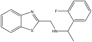 (1,3-benzothiazol-2-ylmethyl)[1-(2-fluorophenyl)ethyl]amine 结构式