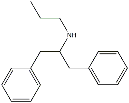 (1,3-diphenylpropan-2-yl)(propyl)amine 结构式