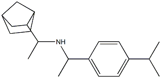 (1-{bicyclo[2.2.1]heptan-2-yl}ethyl)({1-[4-(propan-2-yl)phenyl]ethyl})amine 结构式