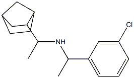 (1-{bicyclo[2.2.1]heptan-2-yl}ethyl)[1-(3-chlorophenyl)ethyl]amine 结构式