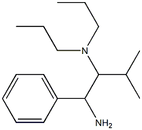 (1-amino-3-methyl-1-phenylbutan-2-yl)dipropylamine 结构式