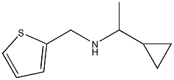 (1-cyclopropylethyl)(thiophen-2-ylmethyl)amine 结构式