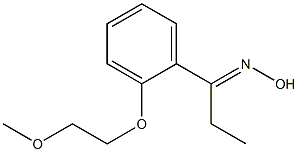 (1E)-1-[2-(2-methoxyethoxy)phenyl]propan-1-one oxime 结构式