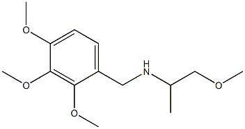 (1-methoxypropan-2-yl)[(2,3,4-trimethoxyphenyl)methyl]amine 结构式