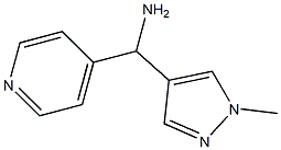 (1-methyl-1H-pyrazol-4-yl)(pyridin-4-yl)methanamine 结构式