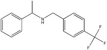 (1-phenylethyl)({[4-(trifluoromethyl)phenyl]methyl})amine 结构式