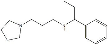 (1-phenylpropyl)[3-(pyrrolidin-1-yl)propyl]amine 结构式
