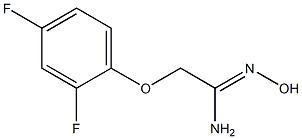 (1Z)-2-(2,4-difluorophenoxy)-N'-hydroxyethanimidamide 结构式