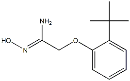 (1Z)-2-(2-tert-butylphenoxy)-N'-hydroxyethanimidamide 结构式