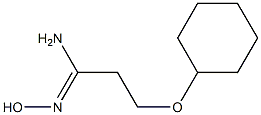 (1Z)-3-(cyclohexyloxy)-N'-hydroxypropanimidamide 结构式