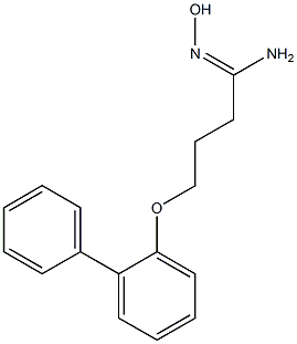 (1Z)-4-(1,1'-biphenyl-2-yloxy)-N'-hydroxybutanimidamide 结构式