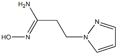 (1Z)-N'-hydroxy-3-(1H-pyrazol-1-yl)propanimidamide 结构式