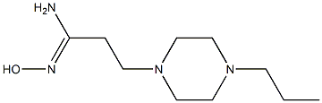 (1Z)-N'-hydroxy-3-(4-propylpiperazin-1-yl)propanimidamide 结构式