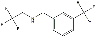 (2,2,2-trifluoroethyl)({1-[3-(trifluoromethyl)phenyl]ethyl})amine 结构式