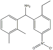 (2,3-dimethylphenyl)(2-ethyl-5-nitrophenyl)methanamine 结构式